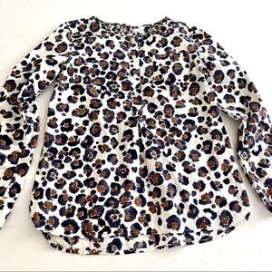 Crewcuts Girls Watercolor Animal Leopard Print Tunic Blouse size 12